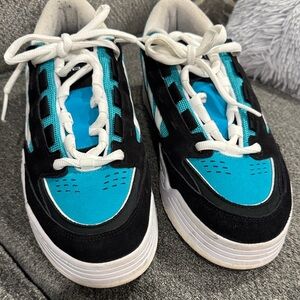 Adidas Black and Blue Sneakers